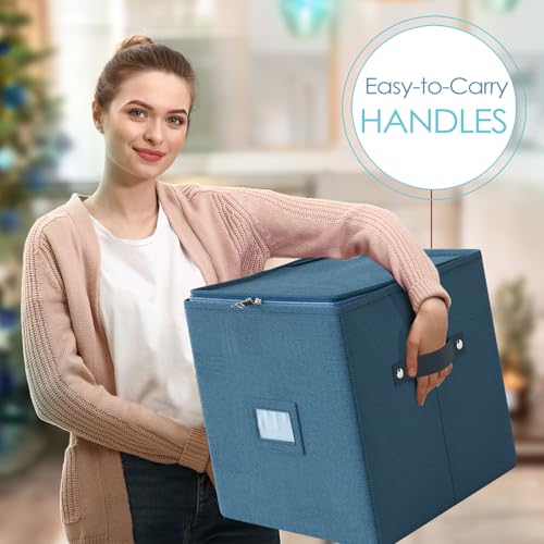 Hearth & Harbor Christmas Ornament Storage Box With 4 - Image 8