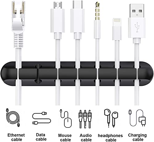 SOULWIT 3 Pcs Silicone USB Cable Holder Clips, Self Adhesive - Image 3