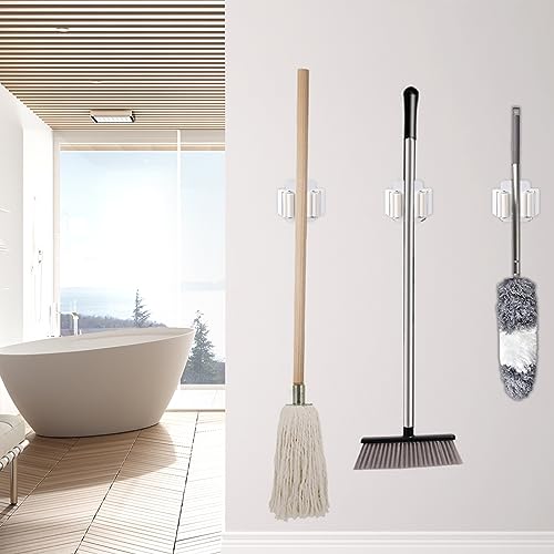 15 Pack Broom Holder Wall Mount, Mop and Broom Holder Wall Mount - Image 7