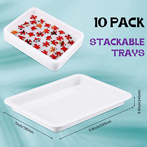 10 Pack Puzzle Sorting Trays for Jigsaws up to 1500 Pieces - Image 4