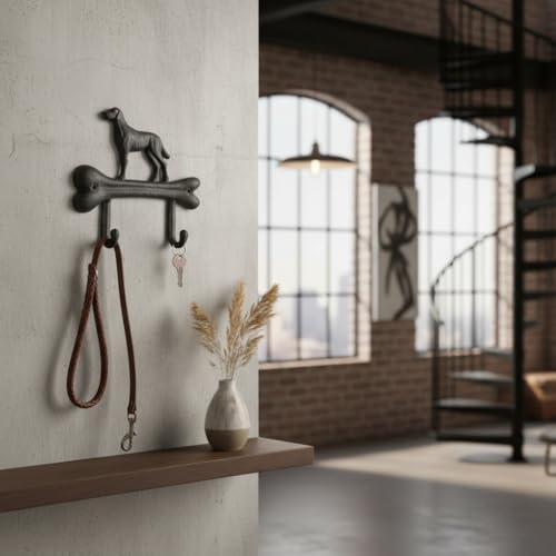 Comfy Hour 7" Heavy Duty Cast Iron Dog Wall Hook | Laundry & Clothing - Image 3