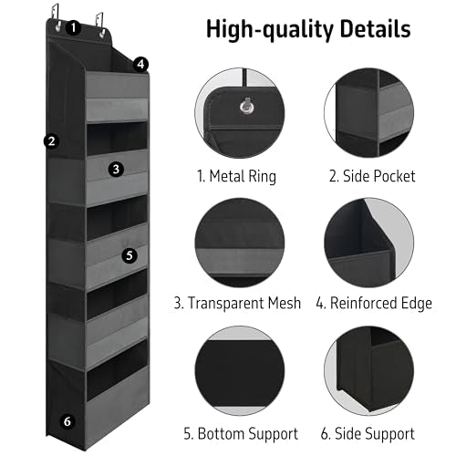 TYMENSH Over the Door Organizer for Bedroom Bathroom Pantry, 5 - Image 4