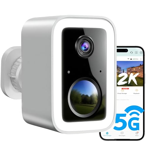 2K Security Cameras Wireless Outdoor, Integrated Spotlight & - Image 2