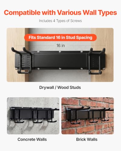 VEVOR Garage Tool Organizer 49.5 Inch 600 lbs Wall Mount Garden - Image 7