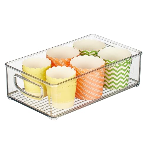 iDesign Stackable Pantry Bin with Handles, Clear - Image 2