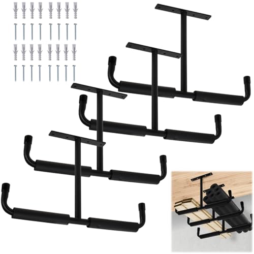 4 Pack Overhead Garage Storage Hooks, 16.5" Heavy Duty - Image 2