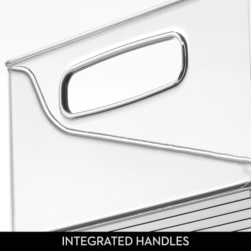 iDesign Stackable Clear Plastic Storage Bin, 4-Pack - Image 6
