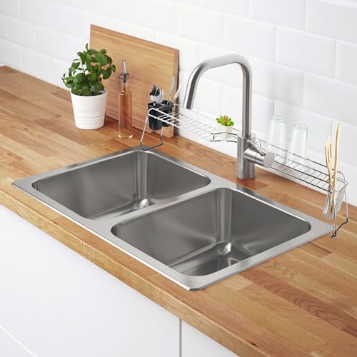 Over Sink Shelf, (Chrome) by Home Basics | Steel Over The Kitchen - Image 7