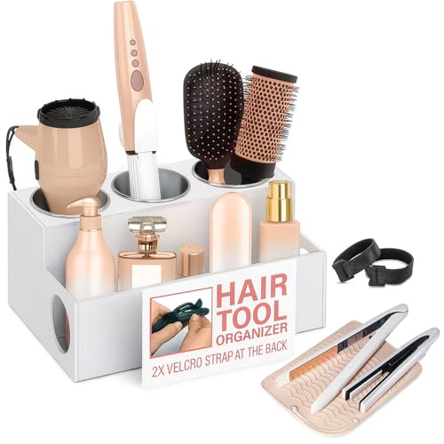 Casavita White Hair Tool Organizer with Heat-Resistant - Image 2