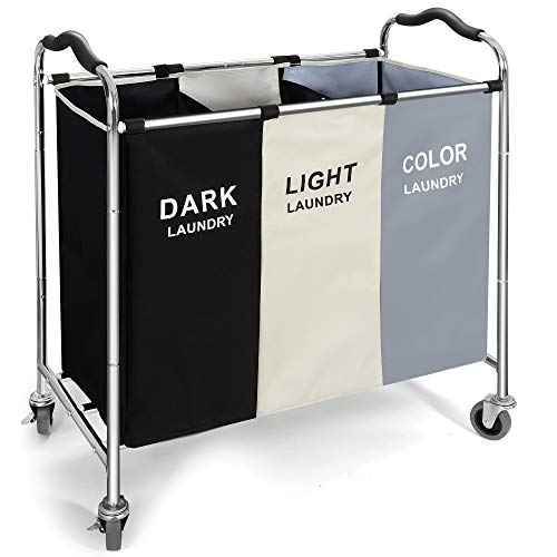 Laundry Basket with Wheels, 240l Laundry Hamper with | All Products - Image 2