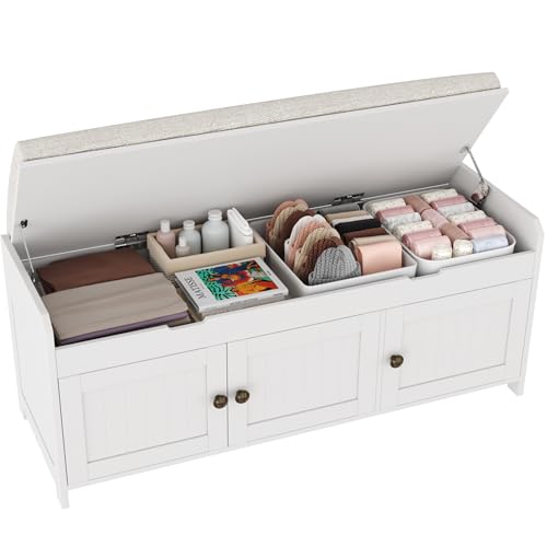 HOMEFORT 41.3" Shoe Bench with Lift Top Storage, Entryway - Image 2