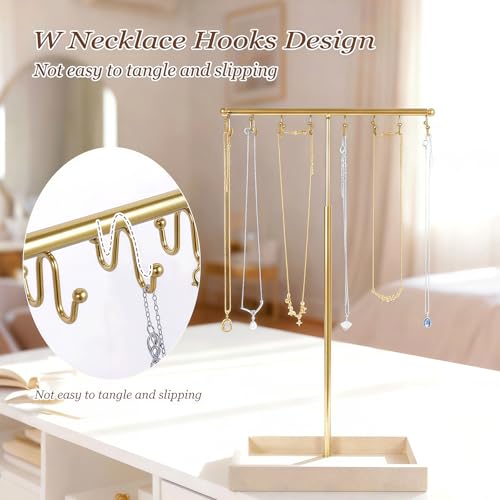 3 Tier Jewelry Organizer Stand with Ring Tray - Adju | Jewelry Organiz - Image 7