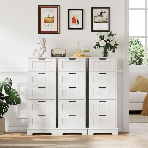 ChooChoo Bathroom Storage Cabinet with 5 Drawers, 15.7" W - Image 3