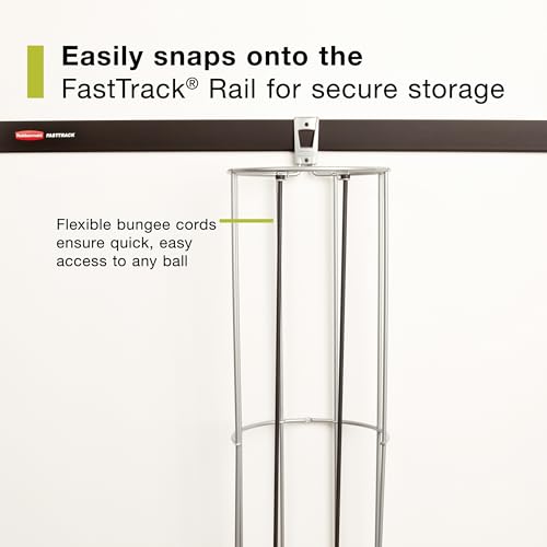 Rubbermaid Garage Fasttrack Vertical Ball Rack Satin - Image 6