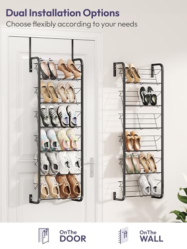 SWTYMIKI Over the Door Shoe Organizer - 6 Tier Wall | All Products - Image 6