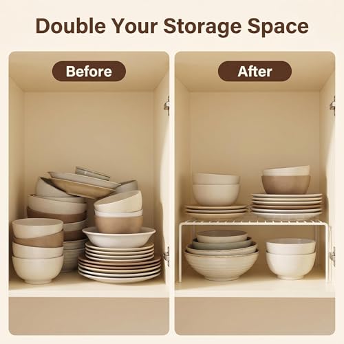 iPEGTOP Kitchen Cabinet Storage Shelf Rack, Set of 2 | All Products - Image 8