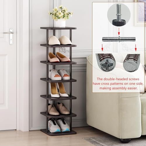 SORCEDAS Shoe Rack Vertical Shoe Shelf Narrow Tall S | All Products - Image 7