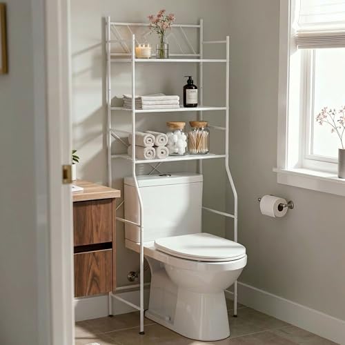 Home Zone Living Over-the-Toilet Bathroom Storage Cabinet - Image 2