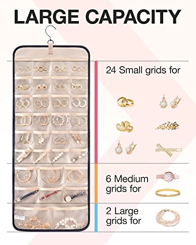 BAGSMART Hanging Jewelry Organizer Necklace/Earring/Ring - Image 4