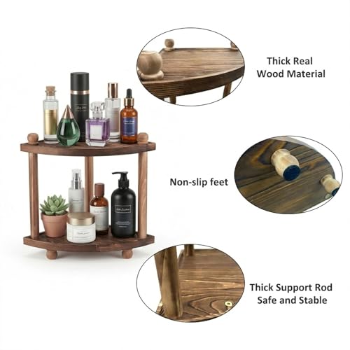 Corner Bathroom Counter Organizer, 2-Tier Bathroom Organizers - Image 5
