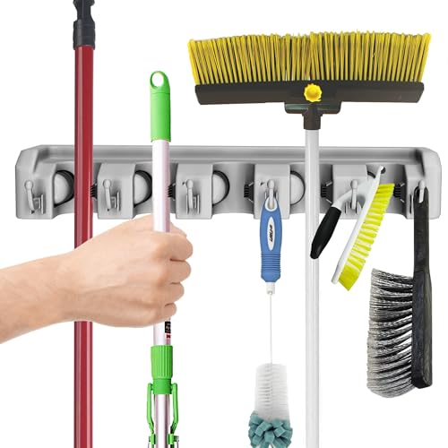 Wall Organizer with Adjustable Slots and Hooks | Home Organization - Image 7