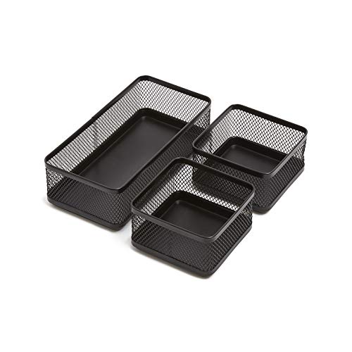 1InTheOffice Mesh Collection Desk Drawer Organizer Tray 3 - Image 2