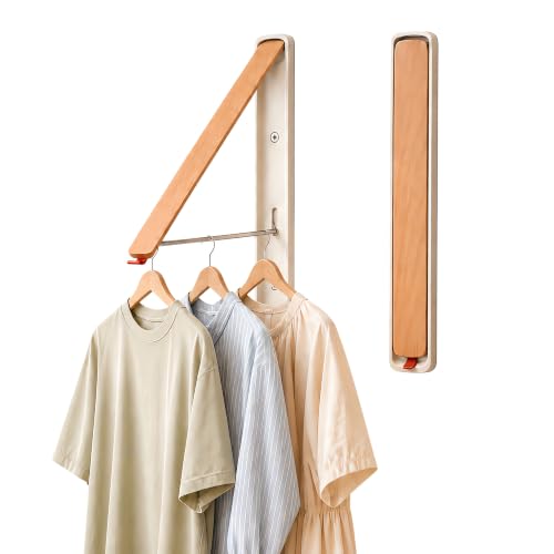 LEQ Clothes Drying Rack Wall Mounted, Foldable Laundry - Image 2