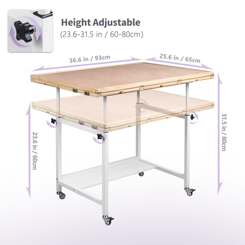 Becko US 1500 Piece Tilting Puzzle Table with 5 Drawers & - Image 4