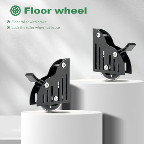 20FT Telescopic Hook-on Sliding Library Ladder Hardware - Image 6