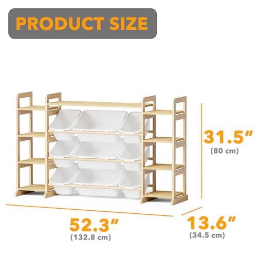 SpaceAid Large Toy Storage Organizer 9 Shelves 9 Bins, Toy - Image 3