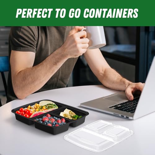 Dealusy 50 Pack 32 oz Meal Prep Containers with Lids - Image 8