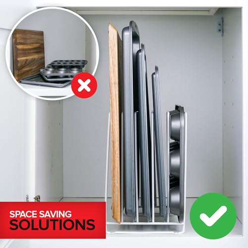 Stock Your Home White (2 Pack) Extra Tall Steel Baking Pan - Image 7