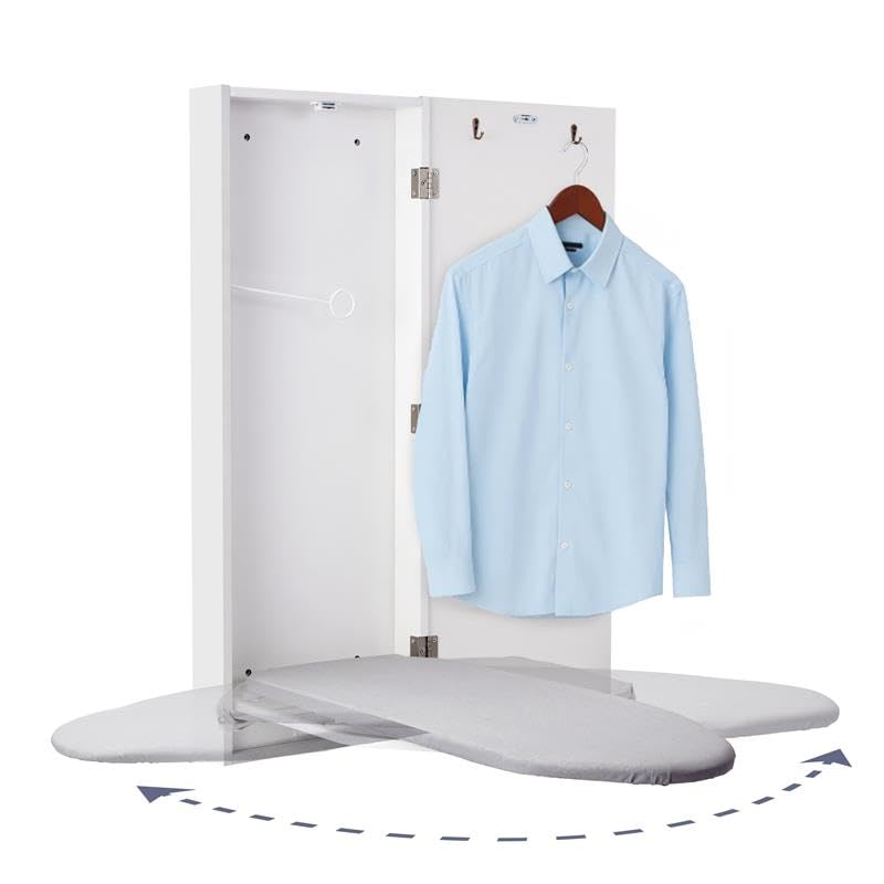 Ivation Wall Mount Swivel Ironing Board Cabinet, Fold Down - Image 1