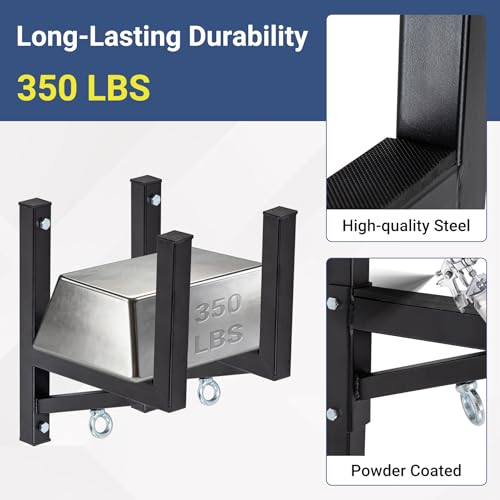2+2 Trailer Ladder Rack with 4 Elastic Ropes, 350 LBS - Image 6