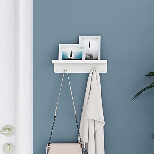6 Hooks Key Holder for Wall, Mail Organizer Wall Mount with Key - Image 4