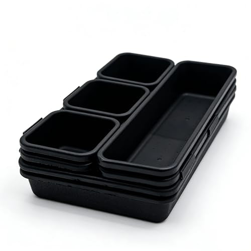8-Pc Interlocking Drawer Organizer Trays for Desk,kitchen - Image 4