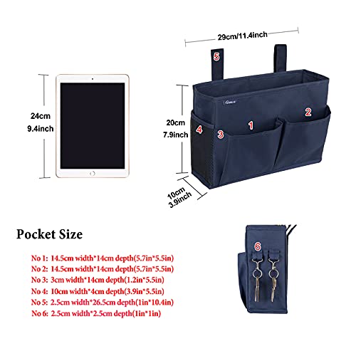 Surblue Bedside Caddy Hanging Organizer Storage Bag Pocket - Image 7