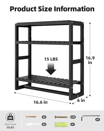 Galood Over The Toilet Storage Bathroom Shelves Wall Mounted 3 - Image 3