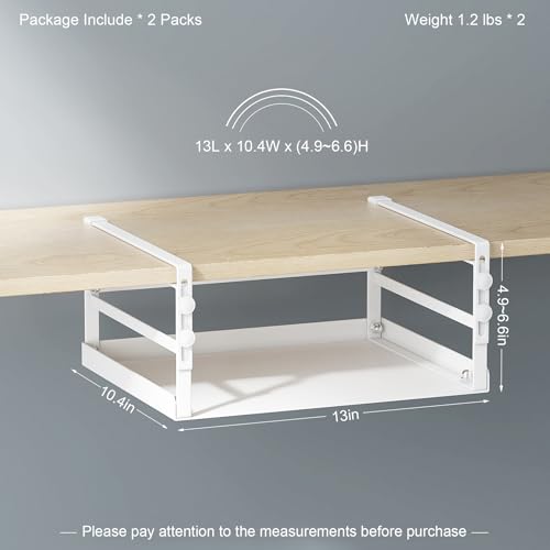 Adjustable Under Shelf Storage, Metal Basket Organizer - Image 4