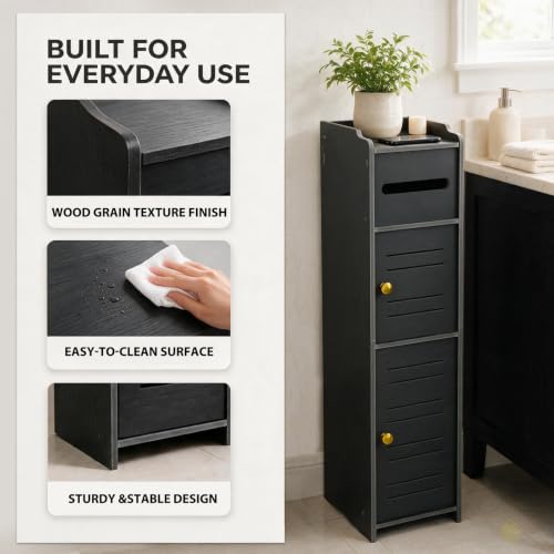 Toilet Paper Holder Stand, Toilet Paper Storage - Image 7