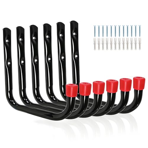 Heavy Duty Garage Storage Hooks, Wall Mounted Garden Tools - Image 2