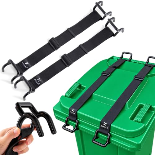 Heavy Duty Trash Can Lock Strap, Adjustable Garbage Bin - Image 2