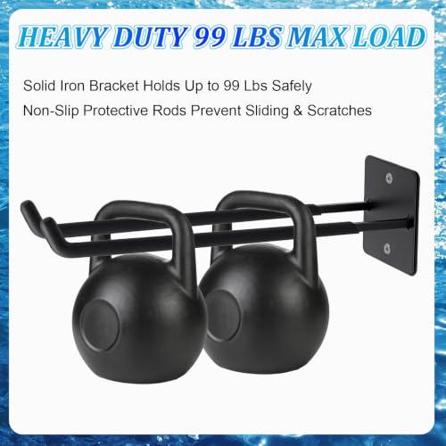 2 PCS Kayak Paddle Holder Wall Mount Holds 6 Paddles - Image 5