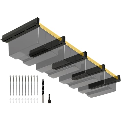 Overhead Garage Storage Rack for Totes (5-Pack for 4 Bins) - Image 2