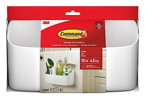 Command Organizing Caddy, 1 Caddy, 4 Large Strips - Image 2