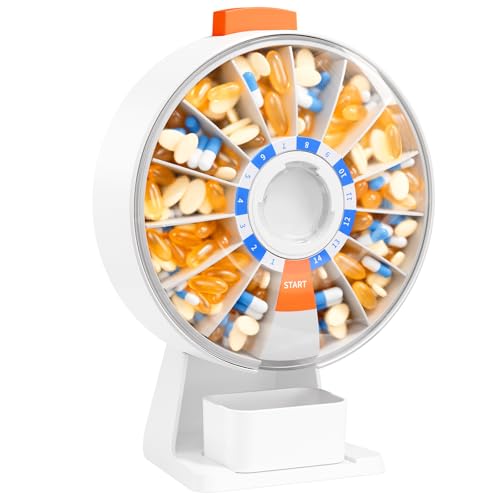Daviky Daily Pill Dispenser, Large Capacity 14-Day Pill Organizer - Image 2