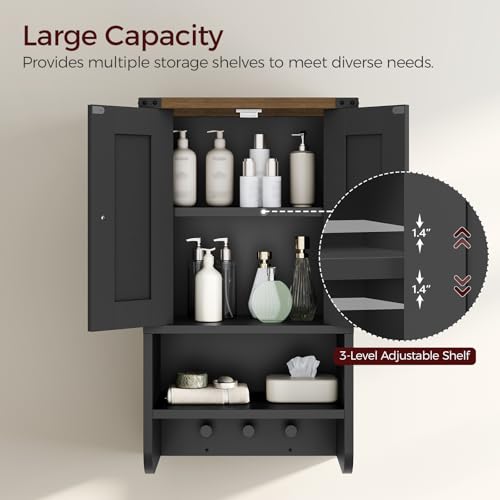 MAHANCRIS Bathroom Wall Cabinet, Farmhouse Wall-Mounted - Image 5