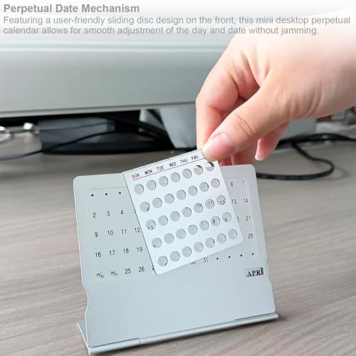Adjustable Small Standing Desktop Calendar, Mini Desktop - Image 6