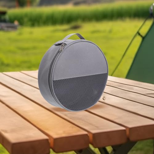Toddmomy Outdoor Tableware Bag Round Mesh Camping Storage - Image 3