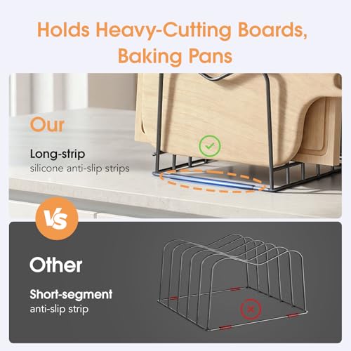 ORDORA Cutting Board Organizer Holder, Baking Sheet Rack - Image 4